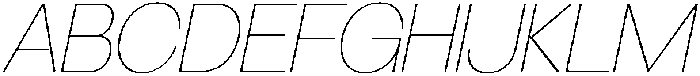 SLTF Ryecroft Thin Italic otf (100) Font UPPERCASE