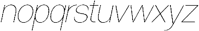 SLTF Ryecroft Thin Italic otf (100) Font LOWERCASE