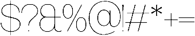 SLTF Ryecroft Thin otf (100) Font OTHER CHARS