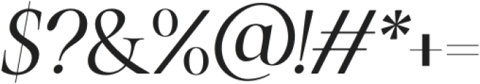 SLTF The Roman Edition Italic otf (400) Font OTHER CHARS