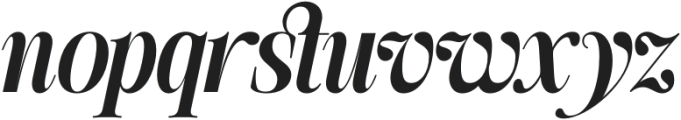 SLTF The Silver Editorial Black Italic otf (900) Font LOWERCASE