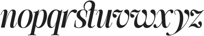 SLTF The Silver Editorial Bold Italic otf (700) Font LOWERCASE