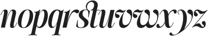 SLTF The Silver Editorial Extra Bold Italic otf (700) Font LOWERCASE