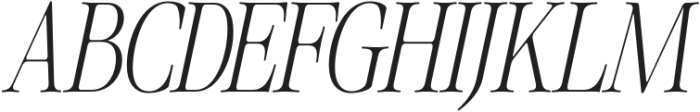 SLTF The Silver Editorial Extra Light Italic otf (200) Font UPPERCASE