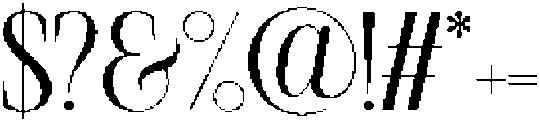 SLTF The Silver Editorial Pixel Regular otf (400) Font OTHER CHARS