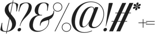 SLTF The Silver Editorial Semi Bold Italic otf (600) Font OTHER CHARS