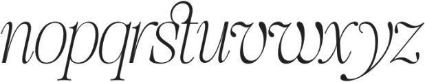 SLTF The Silver Editorial Thin Italic otf (100) Font LOWERCASE