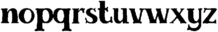 SLUCDGE otf (400) Font LOWERCASE