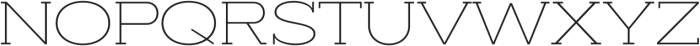 Slaab ExtraWide ExtraLight otf (200) Font UPPERCASE