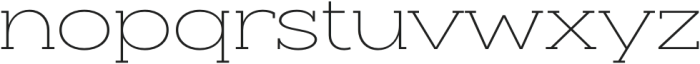 Slaab ExtraWide ExtraLight otf (200) Font LOWERCASE