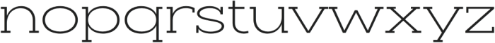 Slaab ExtraWide Light otf (300) Font LOWERCASE