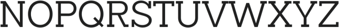 Slaab Regular otf (400) Font UPPERCASE