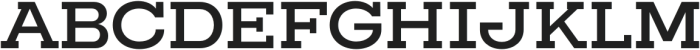 Slaab SemiWide Bold otf (700) Font UPPERCASE