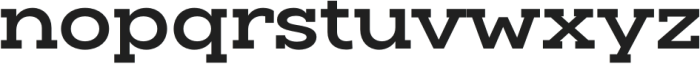 Slaab SemiWide Bold otf (700) Font LOWERCASE