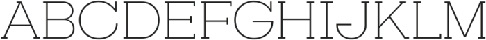 Slaab SemiWide ExtraLight otf (200) Font UPPERCASE