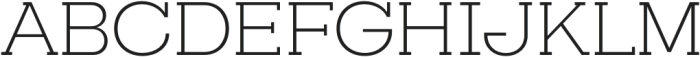 Slaab SemiWide Light otf (300) Font UPPERCASE