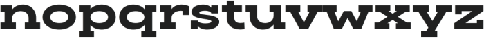 Slaab Wide ExtraBold otf (700) Font LOWERCASE