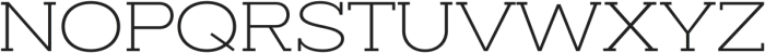 Slaab Wide Light otf (300) Font UPPERCASE