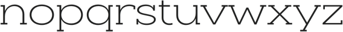 Slaab Wide Light otf (300) Font LOWERCASE