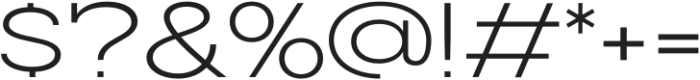 Slaab Wide SemiLight otf (300) Font OTHER CHARS