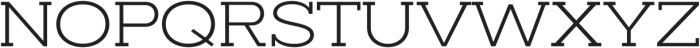 Slaab Wide SemiLight otf (300) Font UPPERCASE