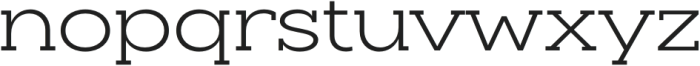 Slaab Wide SemiLight otf (300) Font LOWERCASE