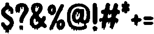 Slab Dripping Regular otf (400) Font OTHER CHARS