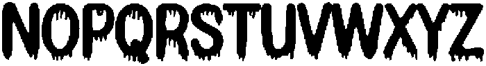 Slab Dripping Regular otf (400) Font UPPERCASE