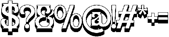 Slanfield 3D otf (400) Font OTHER CHARS