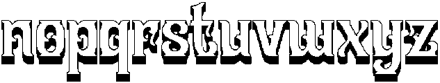 Slanfield 3D otf (400) Font LOWERCASE