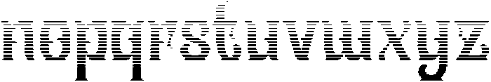 Slanfield Gradient otf (400) Font LOWERCASE