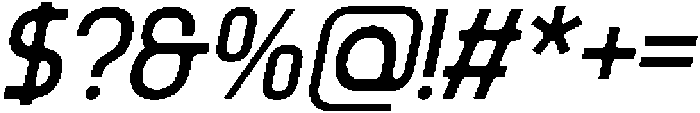 Slangky Italic otf (400) Font OTHER CHARS