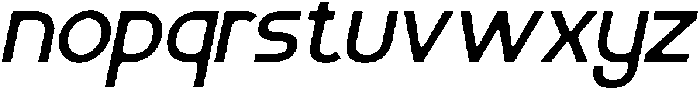 Slangky Italic otf (400) Font LOWERCASE