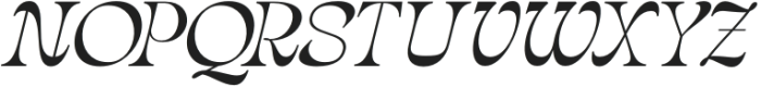 Slanker Italic otf (400) Font UPPERCASE