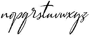 Slant otf (400) Font LOWERCASE