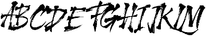 Slant otf (400) Font UPPERCASE