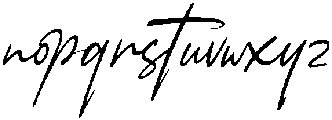 Slant otf (400) Font LOWERCASE