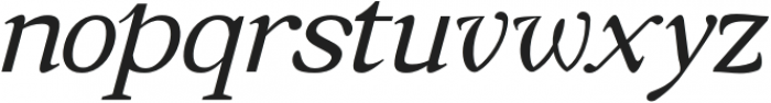 SlantyDisplay-Italic otf (400) Font LOWERCASE