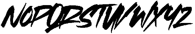 Slash Revolver otf (400) Font UPPERCASE