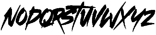 Slash Revolver otf (400) Font LOWERCASE