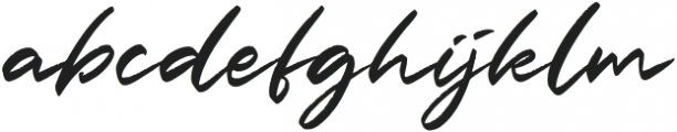 Slash Signature otf (400) Font LOWERCASE