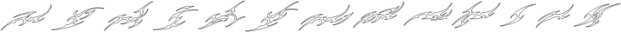 Slavice Tribal Outline otf (400) Font UPPERCASE