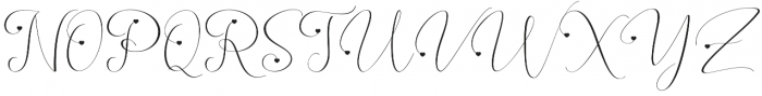 Slavina Script Love otf (400) Font UPPERCASE