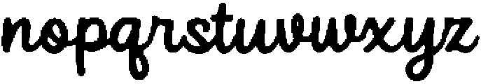 Sleeve Regular otf (400) Font LOWERCASE