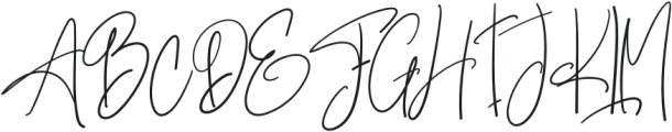 Sligature Regular otf (400) Font UPPERCASE