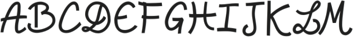 Slightly Sketchy Regular otf (300) Font UPPERCASE