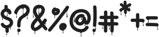 Slime Drip otf (400) Font OTHER CHARS