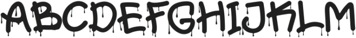 Slime Drip otf (400) Font UPPERCASE