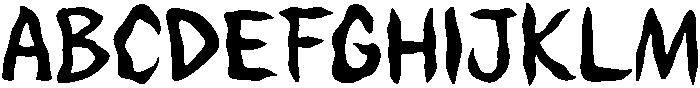 Slime Regular otf (400) Font UPPERCASE