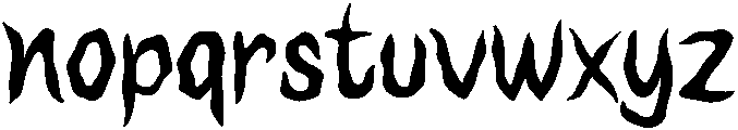 Slime Regular otf (400) Font LOWERCASE